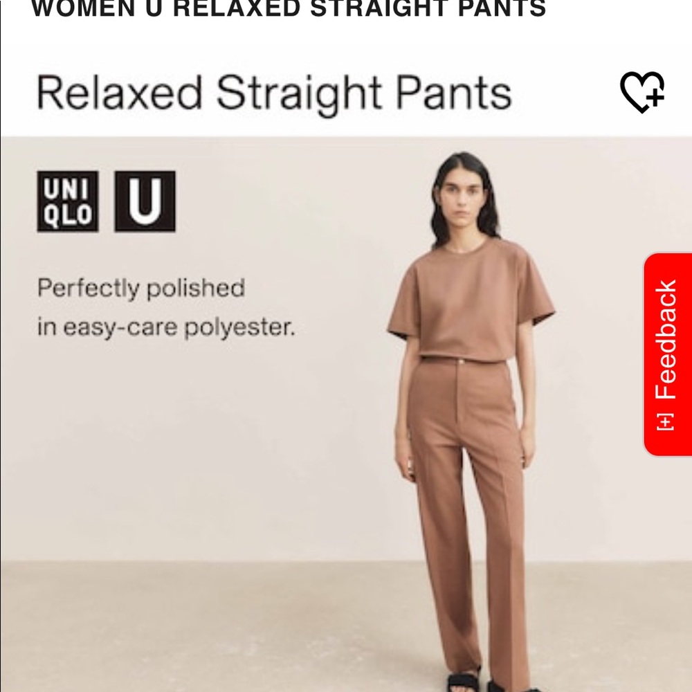 uniqlo u straight leg pants